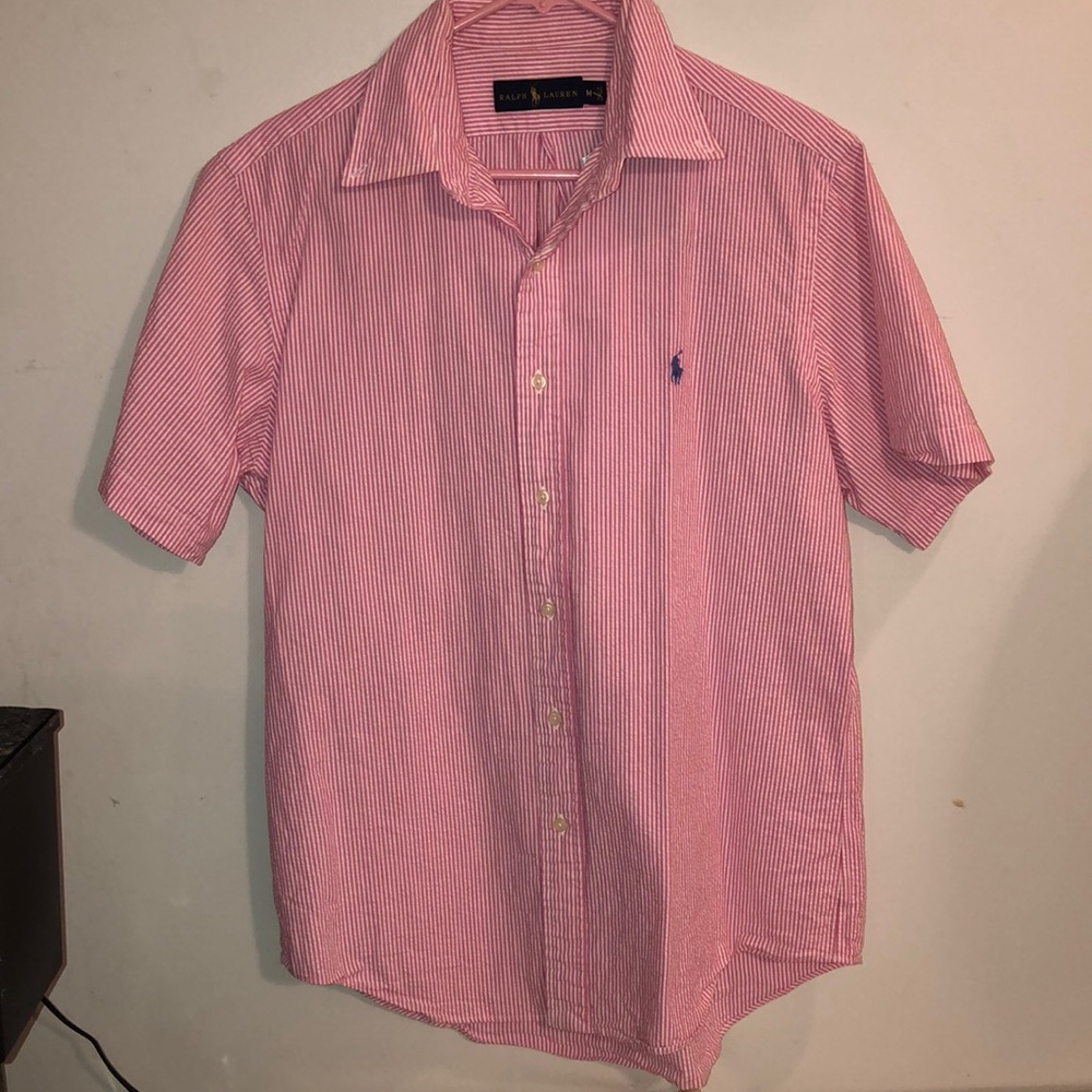 Pink polo Ralph Lauren button down
